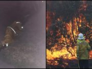 Australia arde! Pompier fotografiat în timp ce doarme 5 minute, între intervenţii de 12 ore