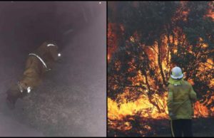 Australia arde! Pompier fotografiat în timp ce doarme 5 minute, între intervenţii de 12 ore