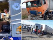 Sute de şoferi au strâns bani şi i-au cumpărat un camion nou unui coleg al cărui TIR s-a defectat