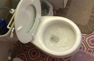 O femeie a aruncat restul de oțet în vasul de toaletă, dar în scurt timp a avut parte de o surpriză uriașă! Ce s-a întâmplat