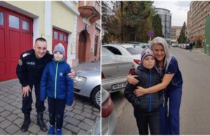 Un băieţel de 9 ani din Aiud a vrut să îi cunoască pe cei doi oameni care i-au salvat viaţa
