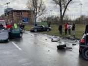Accident devastator cu cinci victime, între trei mașini, în Mamaia