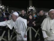 VIDEO | Papa Francisc, enervat la culme de gestul unei femei