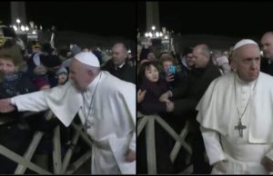 VIDEO | Papa Francisc, enervat la culme de gestul unei femei
