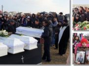 Cei 4 copilasi morti in incendiu la Timisoara, condusi pe ultimul drum in sicrie albe. Mitropolitul Banatului, in lacrimi la capataiul fratilor