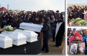 Cei 4 copilasi morti in incendiu la Timisoara, condusi pe ultimul drum in sicrie albe. Mitropolitul Banatului, in lacrimi la capataiul fratilor