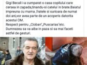 Gigi Becali i-a cumpărat o casă copilului care cerșea în zăpadă, ținându-și cățelul în brațe