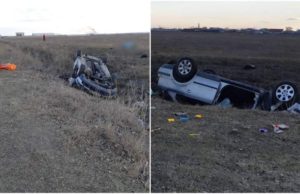 Accident cu doi morţi, în Vrancea, la ieşire din Focşani. Maşina s-a rostogolit pe şosea şi apoi pe câmp