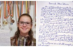 O copilă de 11 ani i-a scris cu mâna tremurândă lui Klaus Iohannis: „Nu vă gândiţi la dumneavoastră, ci la urmaşi… Cu respect şi speranţă”