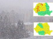 De mâine, ninsori în trei sferturi din ţară. Coduri galben şi portocaliu emise de ANM