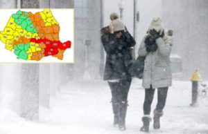 Cod portocaliu de ninsori şi viscol în Bucureşti. ANM a emis o prognoză specială pentru Capitală