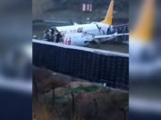 Un avion s-a rupt în două la aterizare pe Aeroportul Internaţional din Istanbul