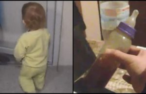 Fetiţă găsită abandonată în frig, cu un biberon plin cu votcă și ceai lângă ea