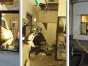 Hoţii care au pulverizat două bancomate în Arad şi Timiş, în 40 de minute, au furat o avere din ele