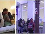 Gara de Nord, tărâmul nimănui. Un român întors din Londra mănâncă liniștit pe peron, altul strănută în sala de așteptare. „Nu sunt bolnav”