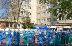 VIDEO | Hora victoriei la Spitalul de Infecțioase din Craiova!