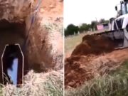 Bătrână ucisă de coronavirus, înmormântată cu buldoexcavatorul în Jiana, Mehedinți