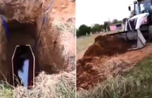 Bătrână ucisă de coronavirus, înmormântată cu buldoexcavatorul în Jiana, Mehedinți