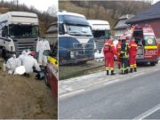 Şofer de TIR întors din străinătate, aflat acasă în autoizolare, mort în curte, strivit de cabina care a căzut pe el, în Bistriţa