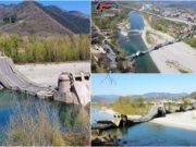 Un pod uriaș s-a prăbușit în Italia. Imagini cumplite cu panglica de asfalt ruptă în bucăţi