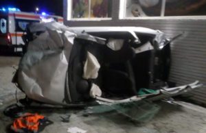 Un șofer băut s-a răsturnat cu mașina în aer, în Cluj