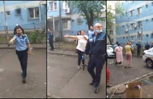 Scandal transmis live în cartierul Rahova, mai mulți localnici s-au plâns că Poliția a dat cu gaze lacrimogene