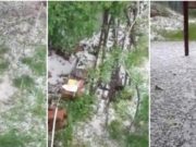 Vijelie puternică la Hunedoara, grindina a făcut prăpăd
