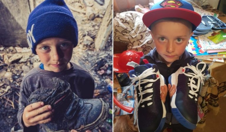 Solidaritate pentru Gabriel, copilul din Botoșani rămas fără casă după un incendiu devastator