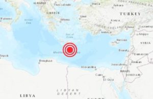 Cutremur de 6.2 pe Richter în Grecia, în largul Insulei Creta