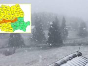ANM e emis noi avertizări meteo în România. Cod portocaliu de ninsori viscolite în 13 județe, zona de munte