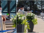 Un preot a binecuvântat credincioșii folosind un pistol cu apă