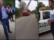Viceprimarul unei comune din Dolj, filmat în timp ce ia la pumni un localnic revoltat: „Domnu’ agent, îl văzurăți?”
