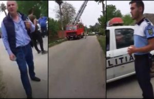Viceprimarul unei comune din Dolj, filmat în timp ce ia la pumni un localnic revoltat: „Domnu’ agent, îl văzurăți?”