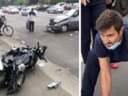 „Îngerul” de pe caldarâm e un fost pompier militar. Gabriel Mihai a luat legătura cu familia motociclistului spulberat la Oradea