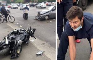„Îngerul” de pe caldarâm e un fost pompier militar. Gabriel Mihai a luat legătura cu familia motociclistului spulberat la Oradea