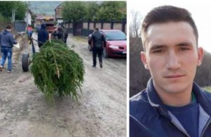 Imagini sfâșietoare la Gârbova de Sus. Lucian, tânărul mort în fântână, condus la groapă de o mână de oameni