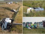 Imagini de la locul unde doi români au murit, iar alți șapte au fost răniți, în Olanda. Oamenii au zburat prin geamuri