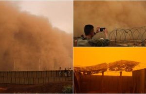 Militari români loviți de haboob, cea mai puternică furtună de nisip, în Mali