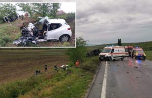 Un polițist a plâns lângă mașina în care au pierit doi tineri și bebelușul lor, în Galați: „Copilul a murit, a murit o parte din mine”