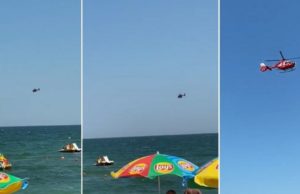 Tânăr dispărut în valuri, la Costineşti. Băiatul a intrat în apă cu o fată, tânăra a ieşit la mal, el este căutat