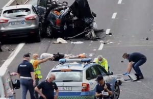 Accident rutier cu 4 morţi în Italia, printre care şi doi români. În tragedie au murit şi doi copii