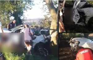 Scene dramatice după accidentul mortal din Chirnogeni: „Pui, zi ceva să te aud! Luptă pentru copiii noștri”
