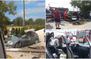 Șofer ucis pe loc, la Cristur, în Hunedoara. Mașina, dezmembrată de salvatori