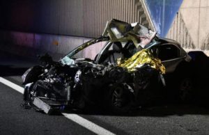 Tânăr român, moarte cumplită pe autostradă, în Italia. Mașina lui, un morman de fiare