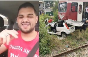 Un lăutar a murit spulberat de tren, la Ploieşti, cu muzica la maxim şi Live pe Facebook
