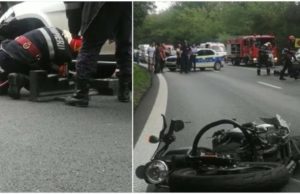Un tânăr de 19 ani, motociclist, a murit după ce a ratat o curbă ușoară, a căzut și a alunecat sub o mașină, în Argeș