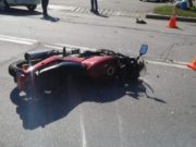 Tânăr în stare gravă, după ce a intrat cu motocicleta într-un autobuz oprit în staţie, la Cluj