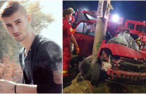 Cristian a murit pe loc, iar iubita lui este în comă după ce s-au înfipt cu mașina într-un stâlp, la Eforie