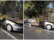 Doi soți au murit arși, captivi în mașina lovită de TIR, la Orșova