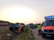 Autocar cu români, răsturnat în Germania. 31 de victime, mulți dormeau și au fost aruncați prin geamurile sparte